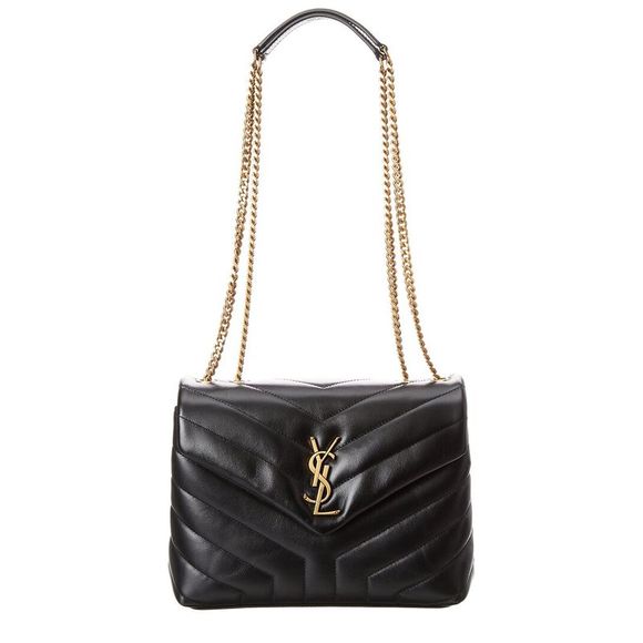 Saint Laurent Handbags - Saint Laurent Loulou Small Matelasse Y Leather Shoulder Bag, Black